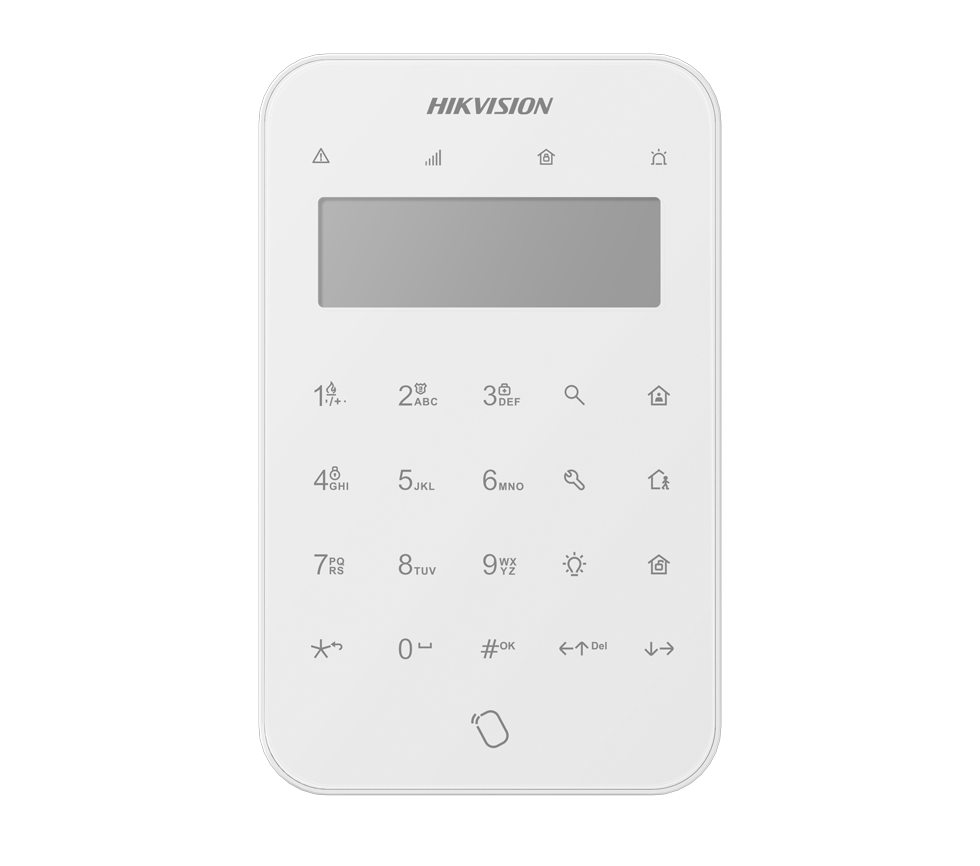 Teclado de alarma con lector de proximidad
